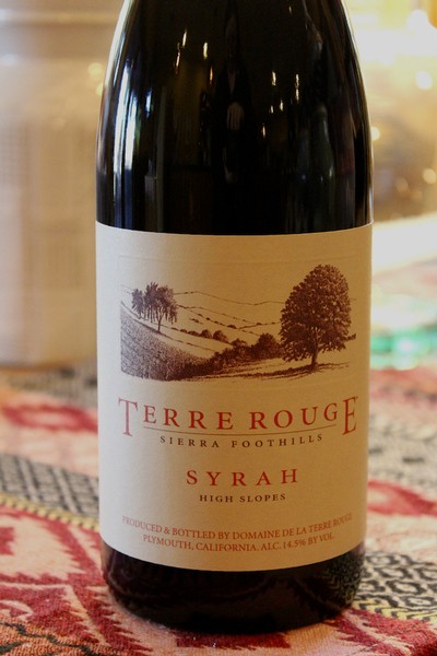 2017 TERRE ROUGE Syrah, High Slopes, Sierra Foothills 1