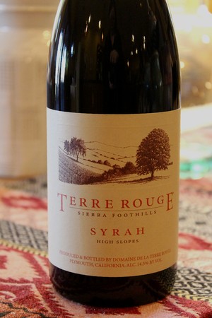 2017 TERRE ROUGE Syrah, High Slopes, Sierra Foothills